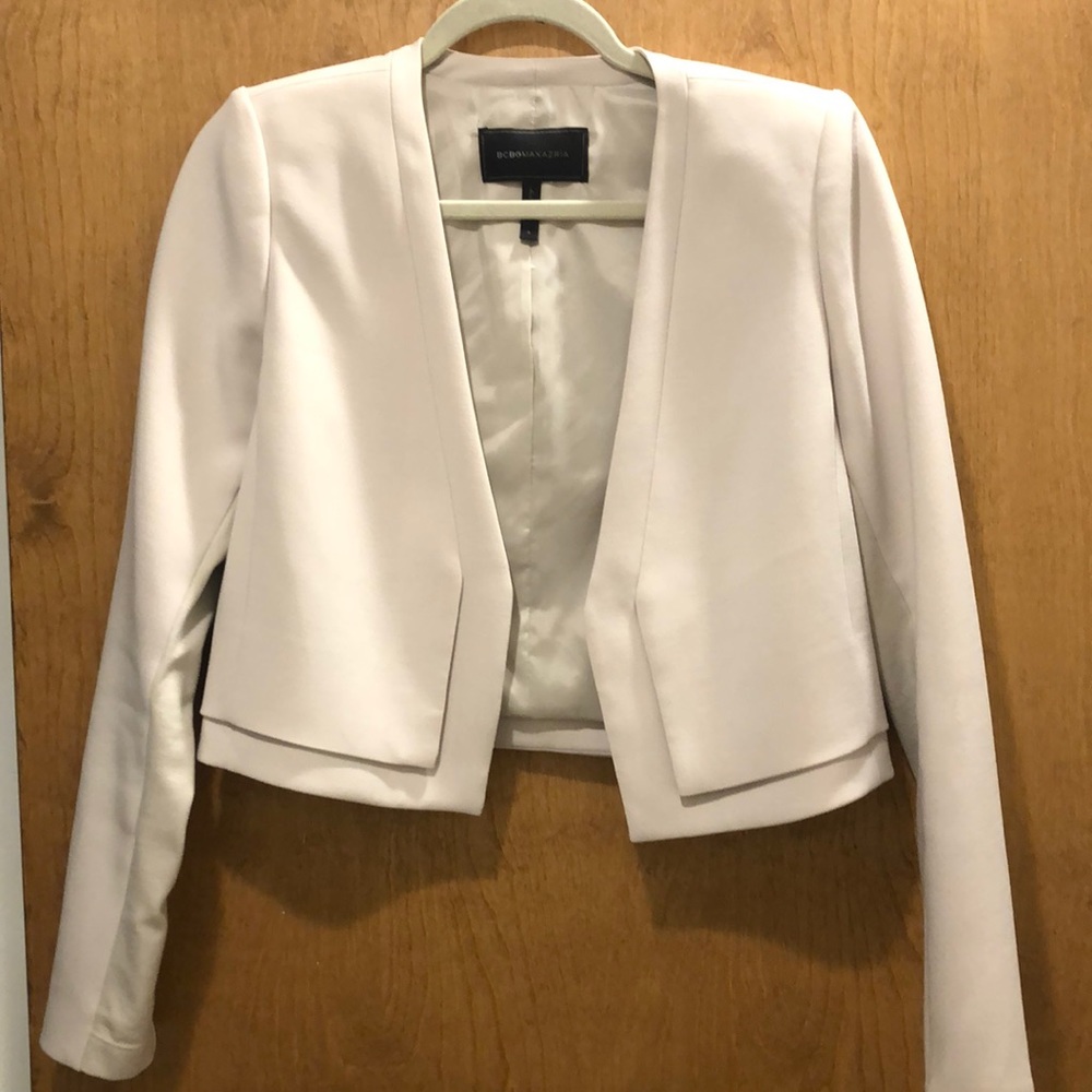 BCBG Maxazria beige jacket, only worn twice